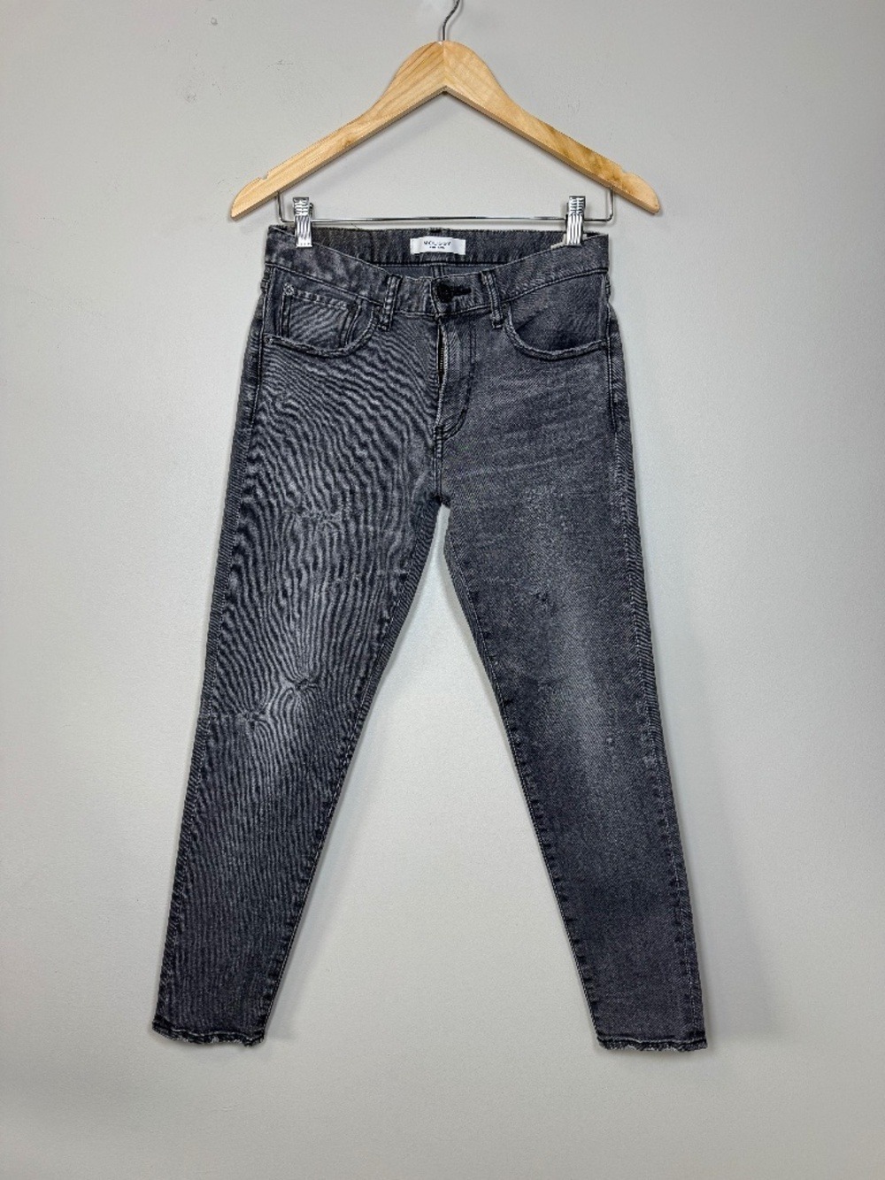 Moussy Vintage Japan Washed Black/ Gray Ankle Crop Jeans size 26